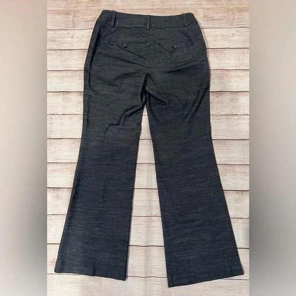Ann Taylor Loft - Julie trouser flare leg gray size 2 petite - Picture 3 of 6